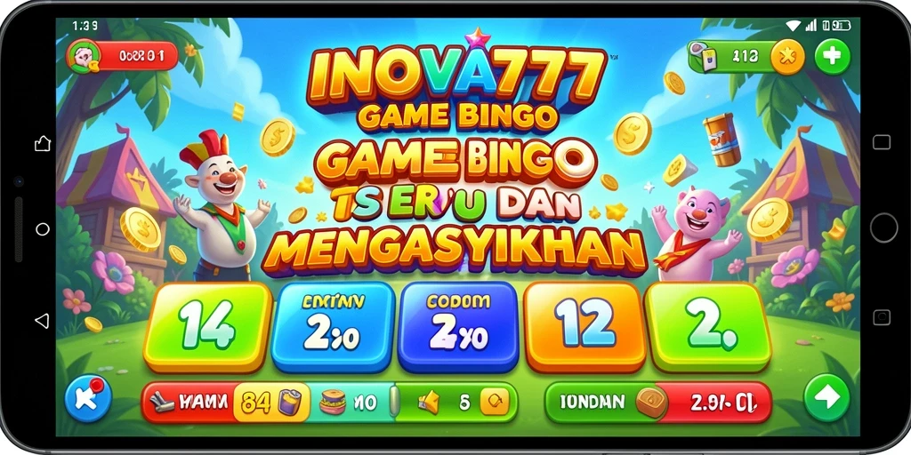Tampilan seru gameplay Bingo di INOVA777 yang mengasyikkan.