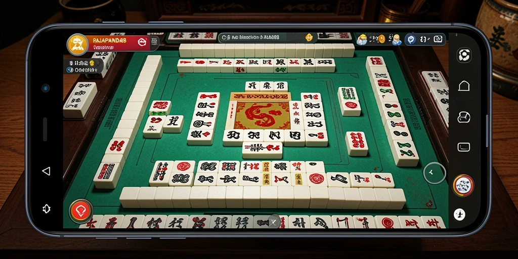 Screenshot gameplay RAJAPANDA88 yang menunjukkan tantangan Mahjong.
