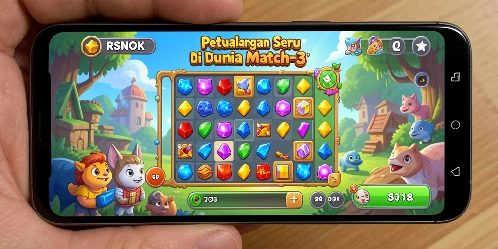 Gameplay seru RSNOK dengan pencocokan objek yang menarik.