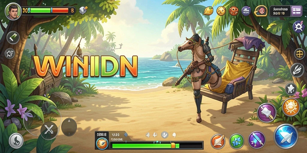 Screenshot gameplay WINIDN menampilkan aksi seru yang mudah diakses.